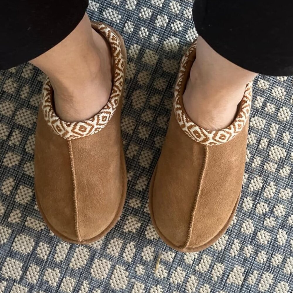 🆕Women Project Cloud Wheat Leather Soft Memory Foam Cozy Supportive Slipper